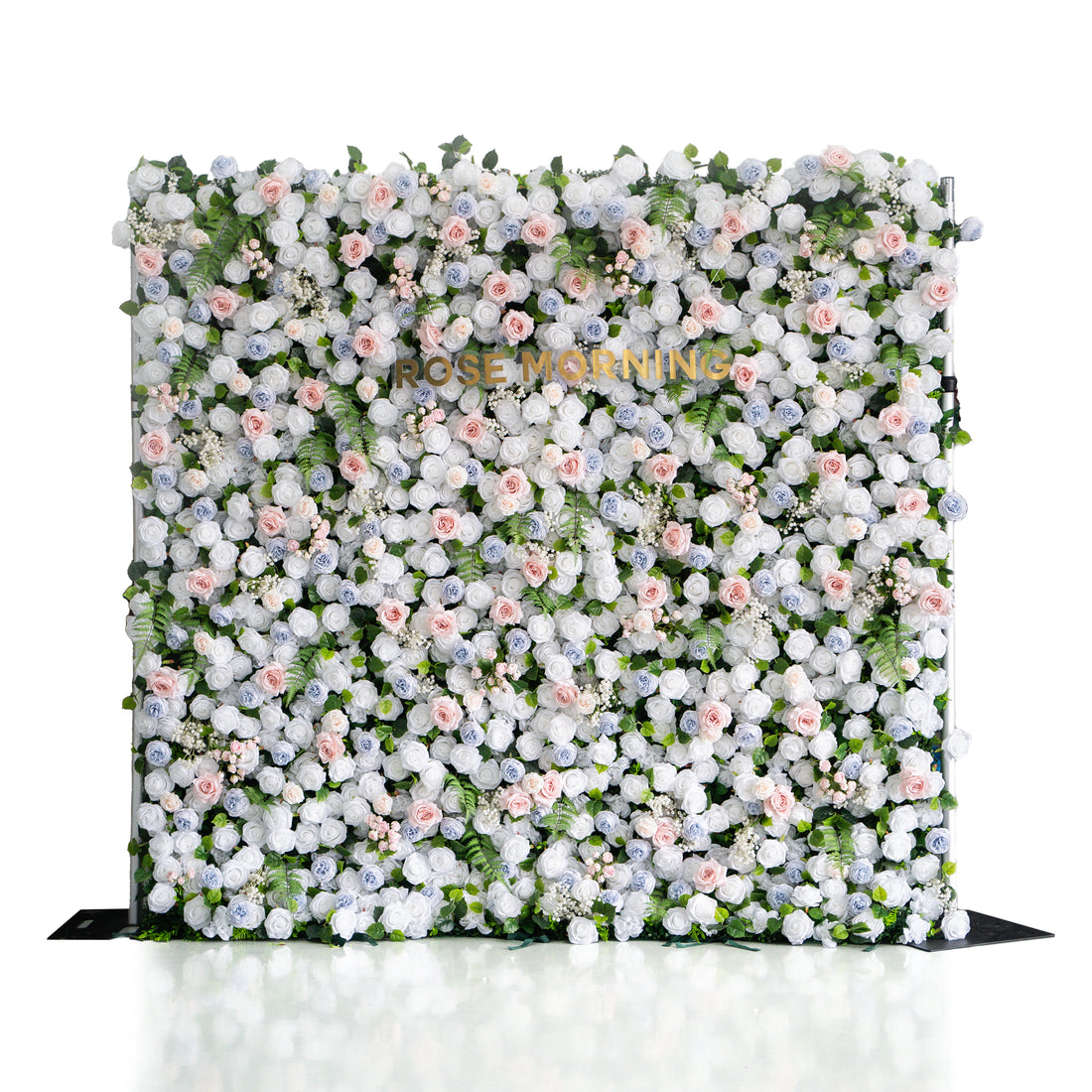 Melinda：5D Fabric Artificial rolling up curtain flower wall