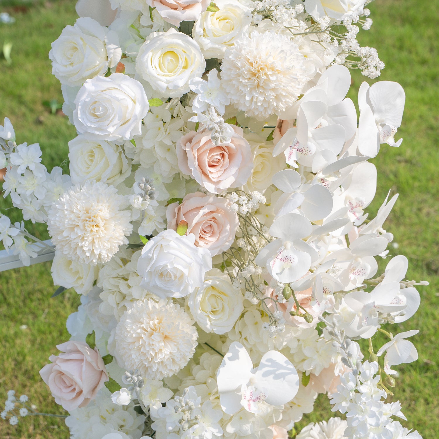 Ribbon：Wedding Party Background Floral Arch Decoration (Including Frame)