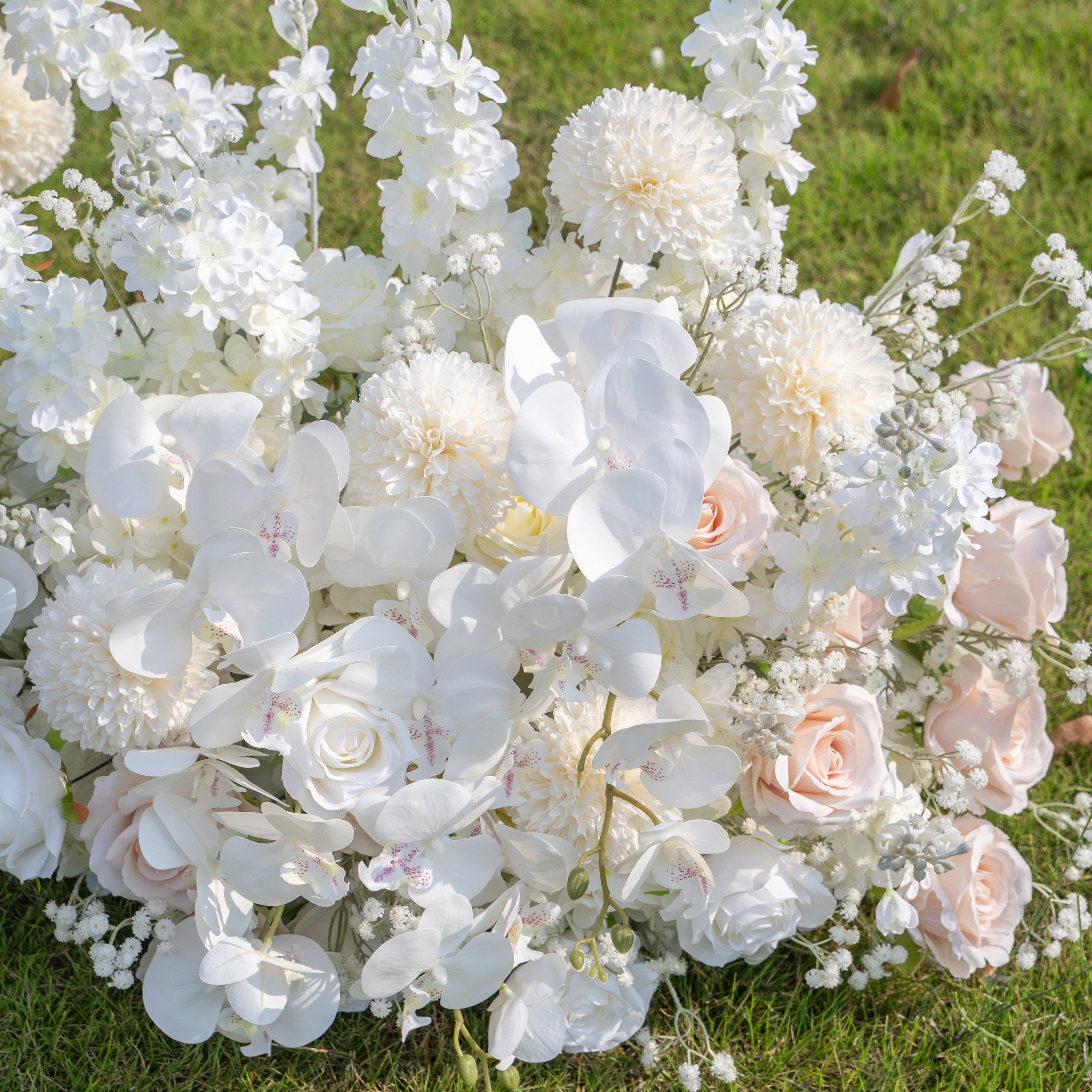 Ribbon：Wedding Party Background Floral Arch Decoration (Including Frame)