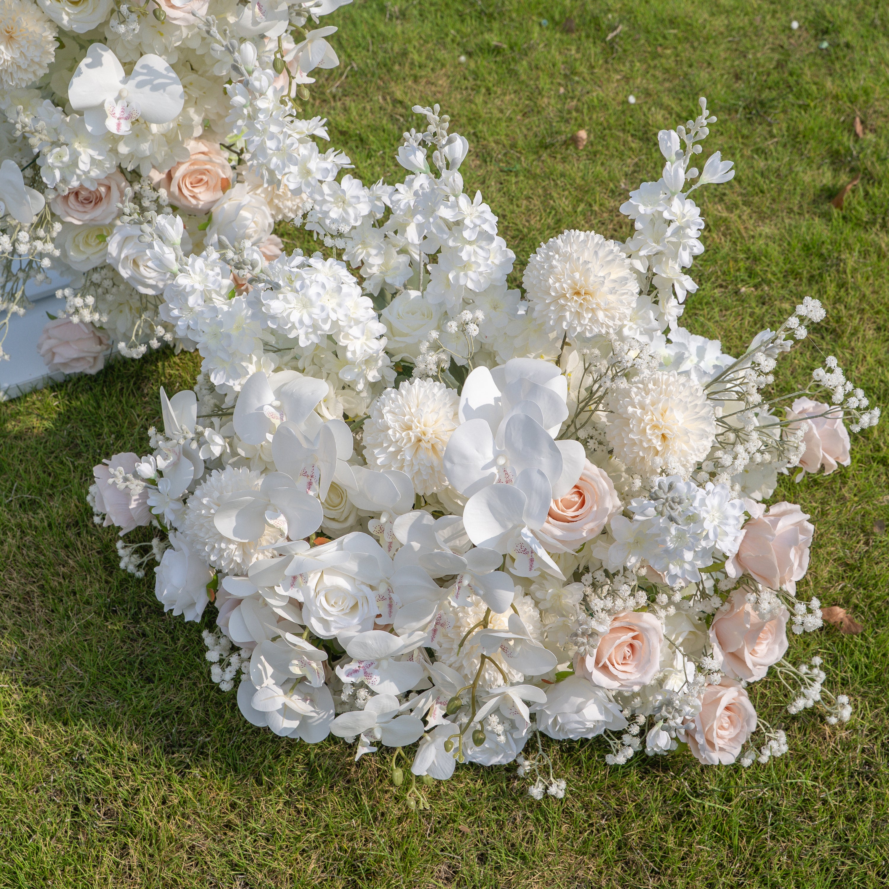 Ribbon：Wedding Party Background Floral Arch Decoration (Including Frame)