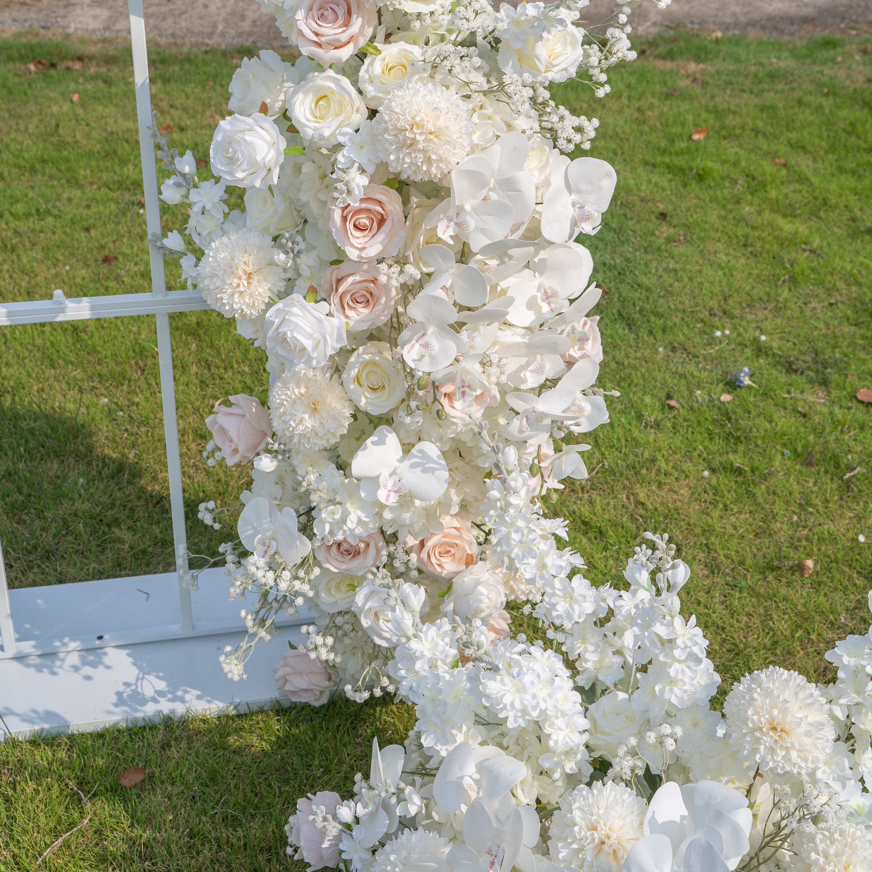Ribbon：Wedding Party Background Floral Arch Decoration (Including Frame)