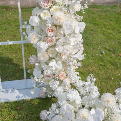 Ribbon：Wedding Party Background Floral Arch Decoration (Including Frame)