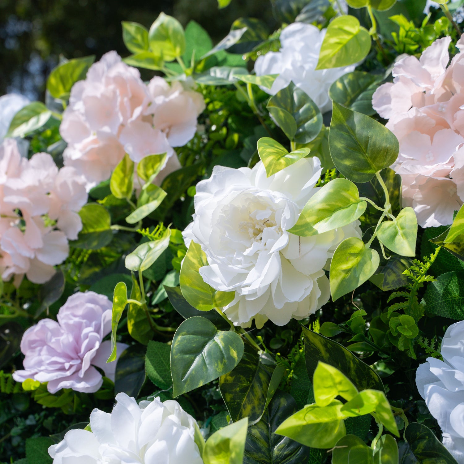 Memphis: Fabric Artificial rolling up curtain flower wall 8ftx8ft for weddings and events decoration