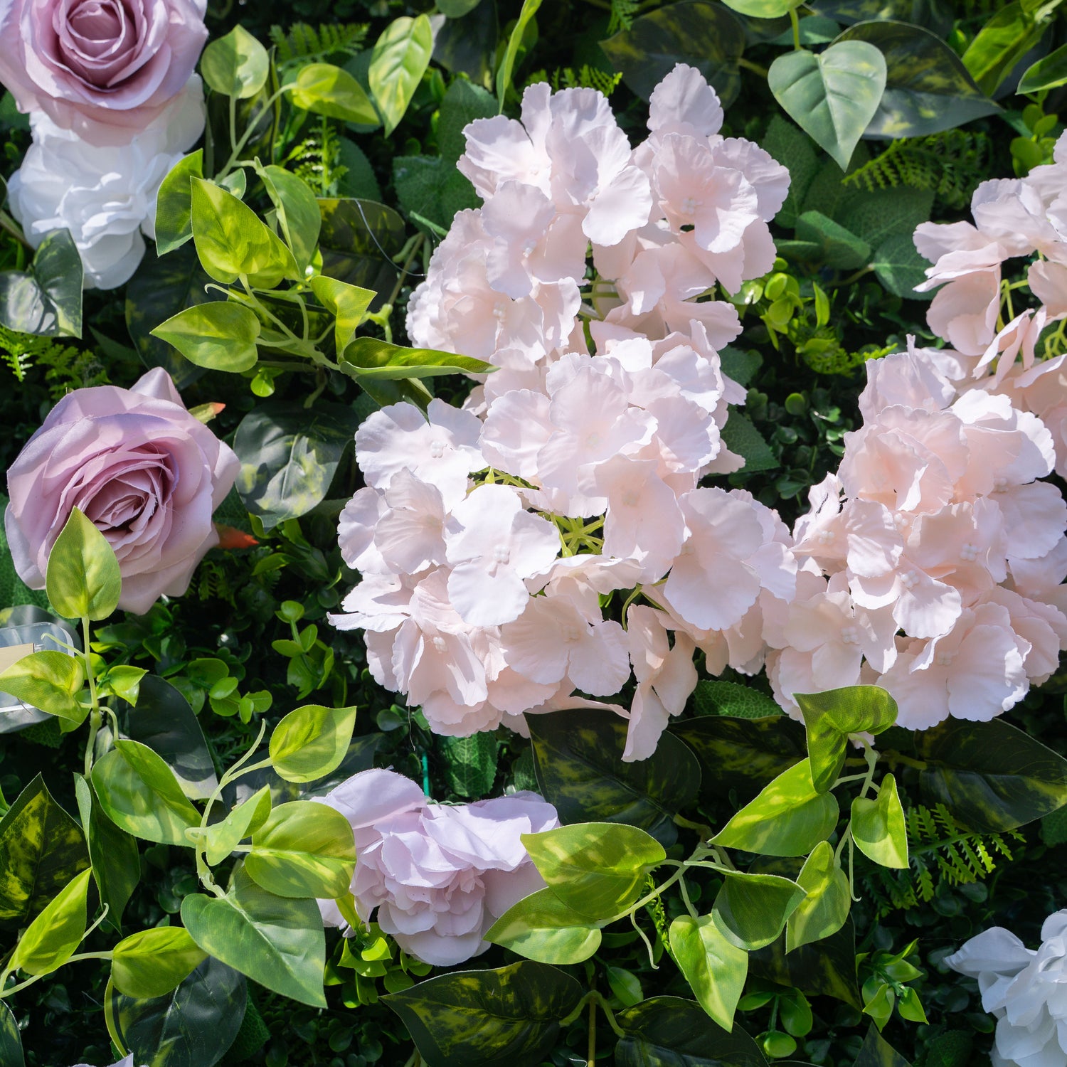 Memphis: Fabric Artificial rolling up curtain flower wall 8ftx8ft for weddings and events decoration