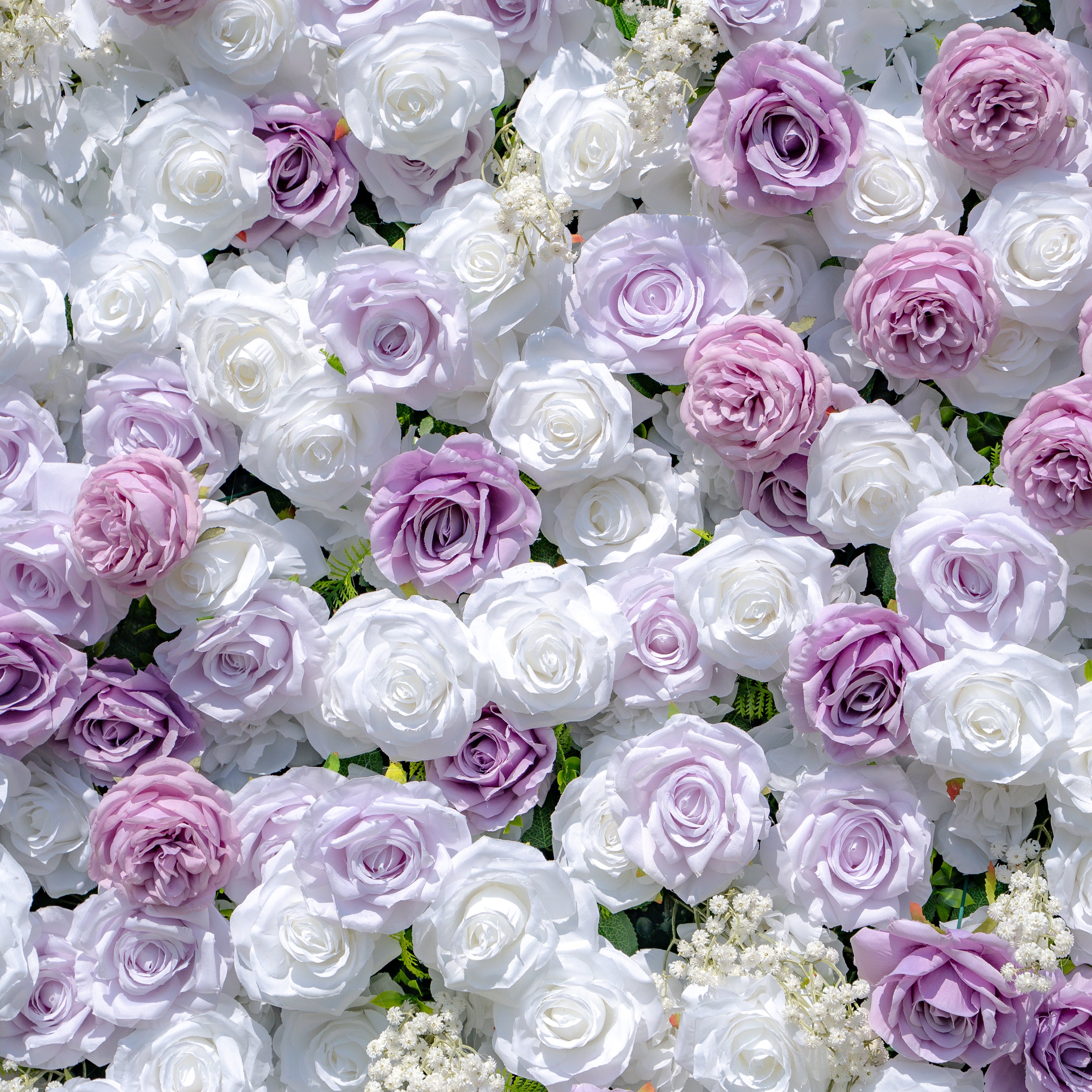 Millie：3D Fabric Artificial rolling up curtain flower wall