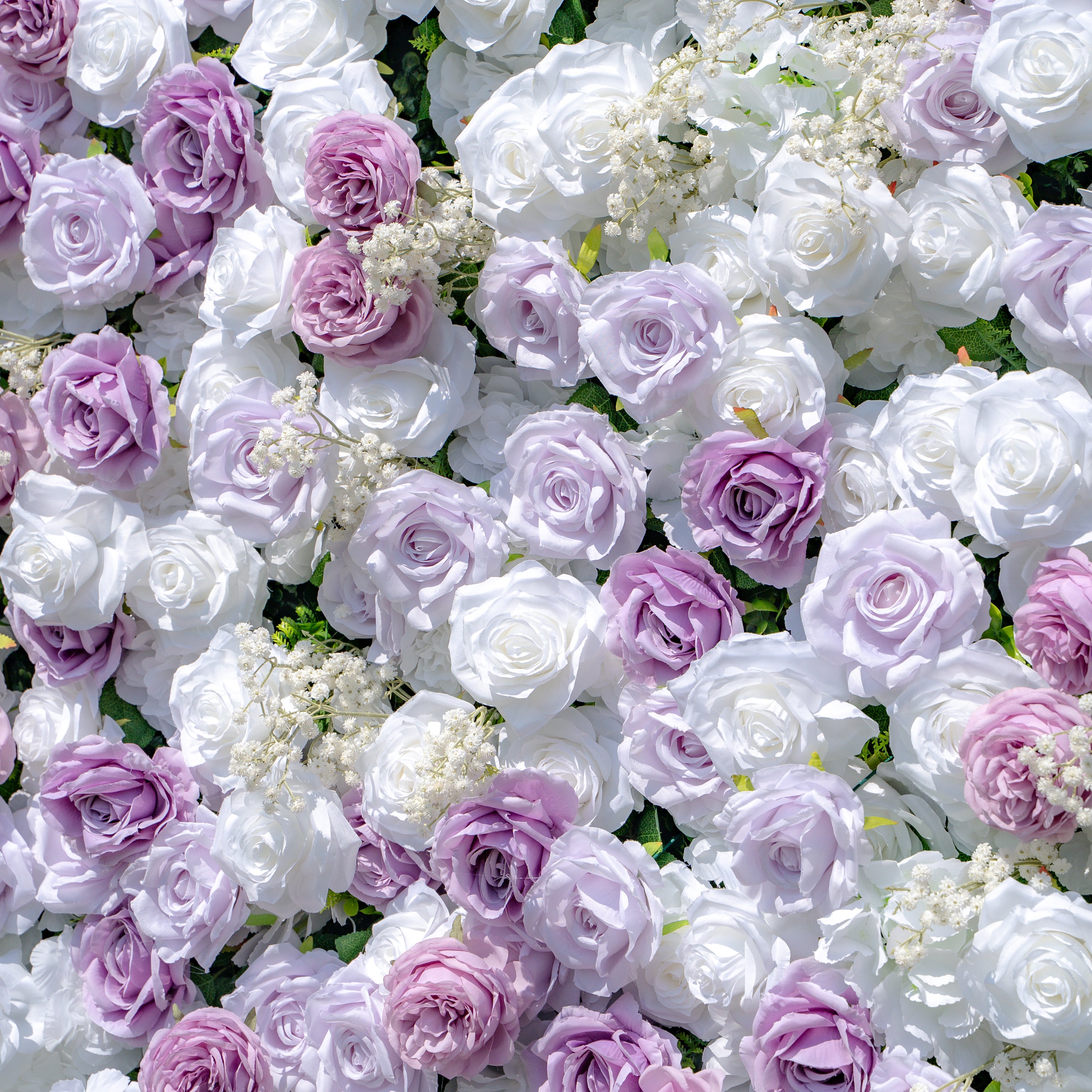 Millie：3D Fabric Artificial rolling up curtain flower wall