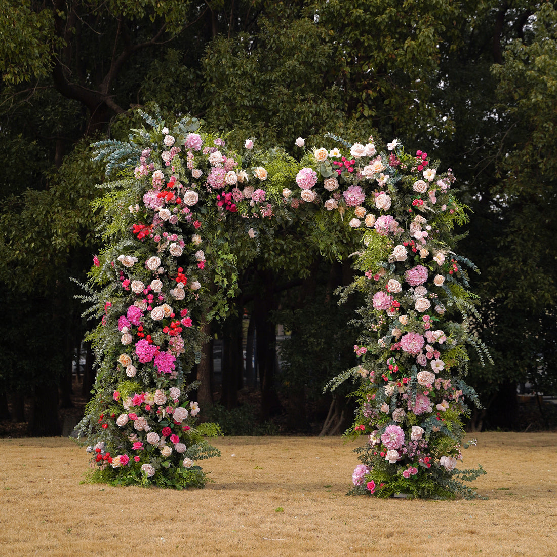 Mona : 2023 New Wedding Party Background Floral Arch Decoration include Frame Rose Morning