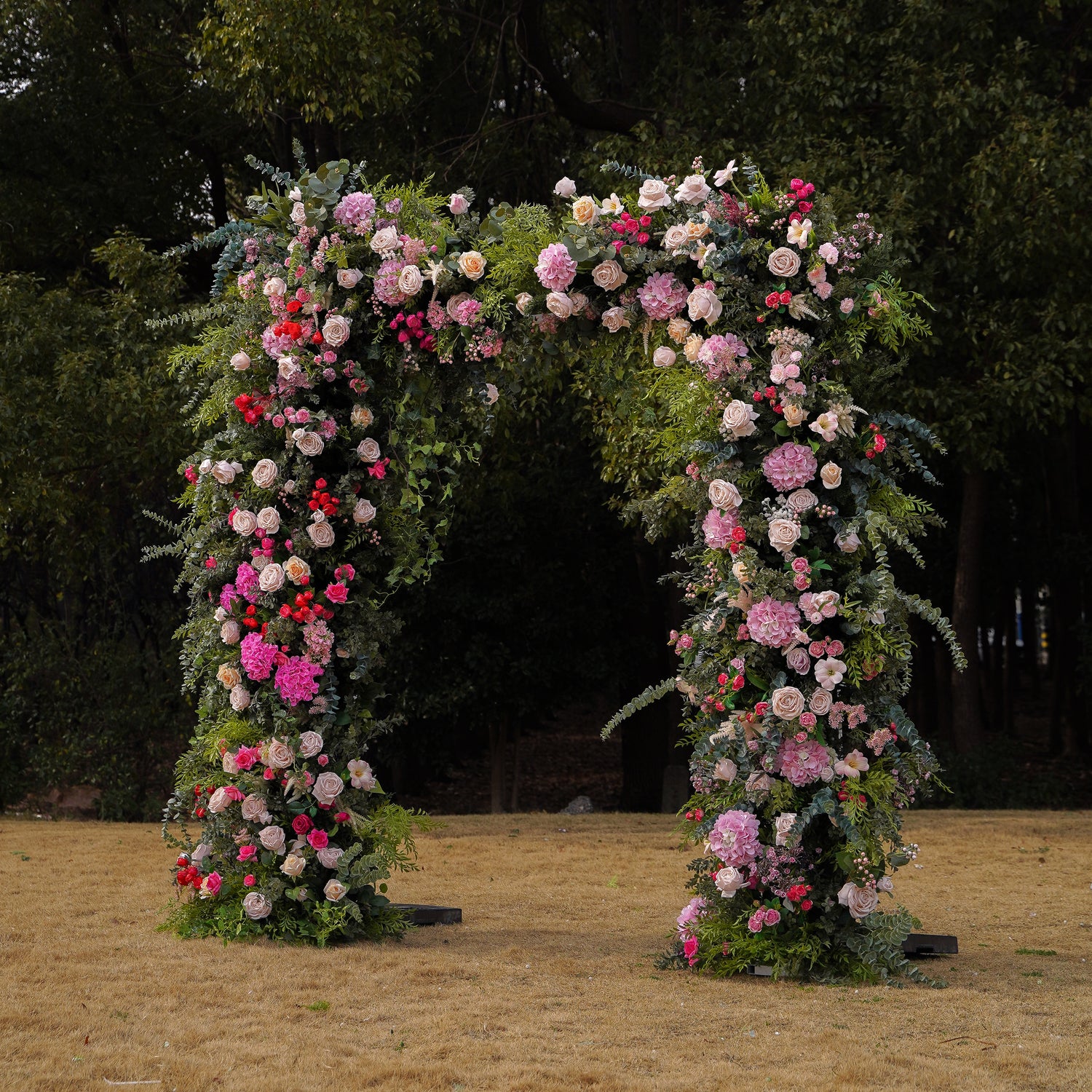 Mona : 2023 New Wedding Party Background Floral Arch Decoration include Frame Rose Morning