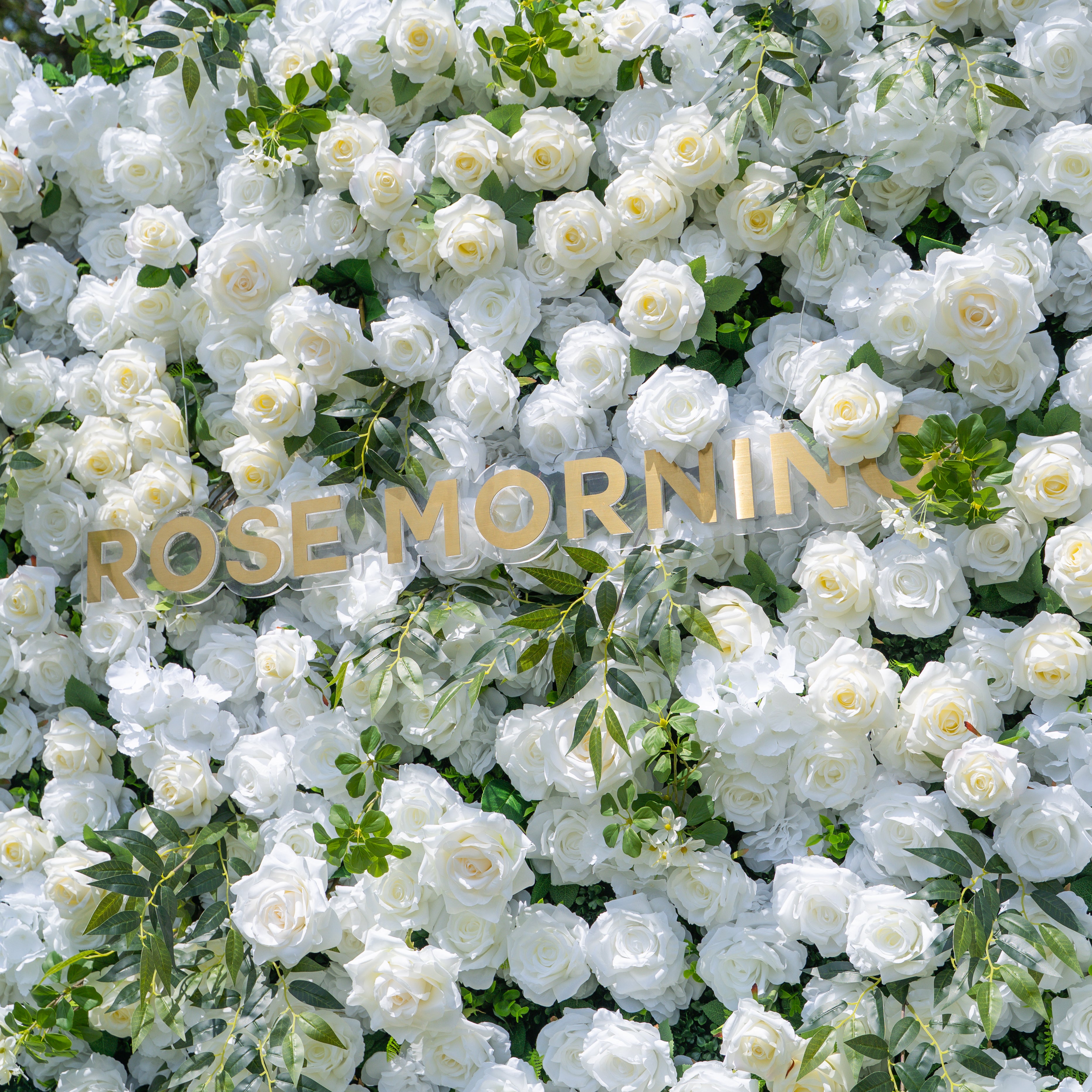 Moonlight：3D Fabric Artificial rolling up curtain flower wall