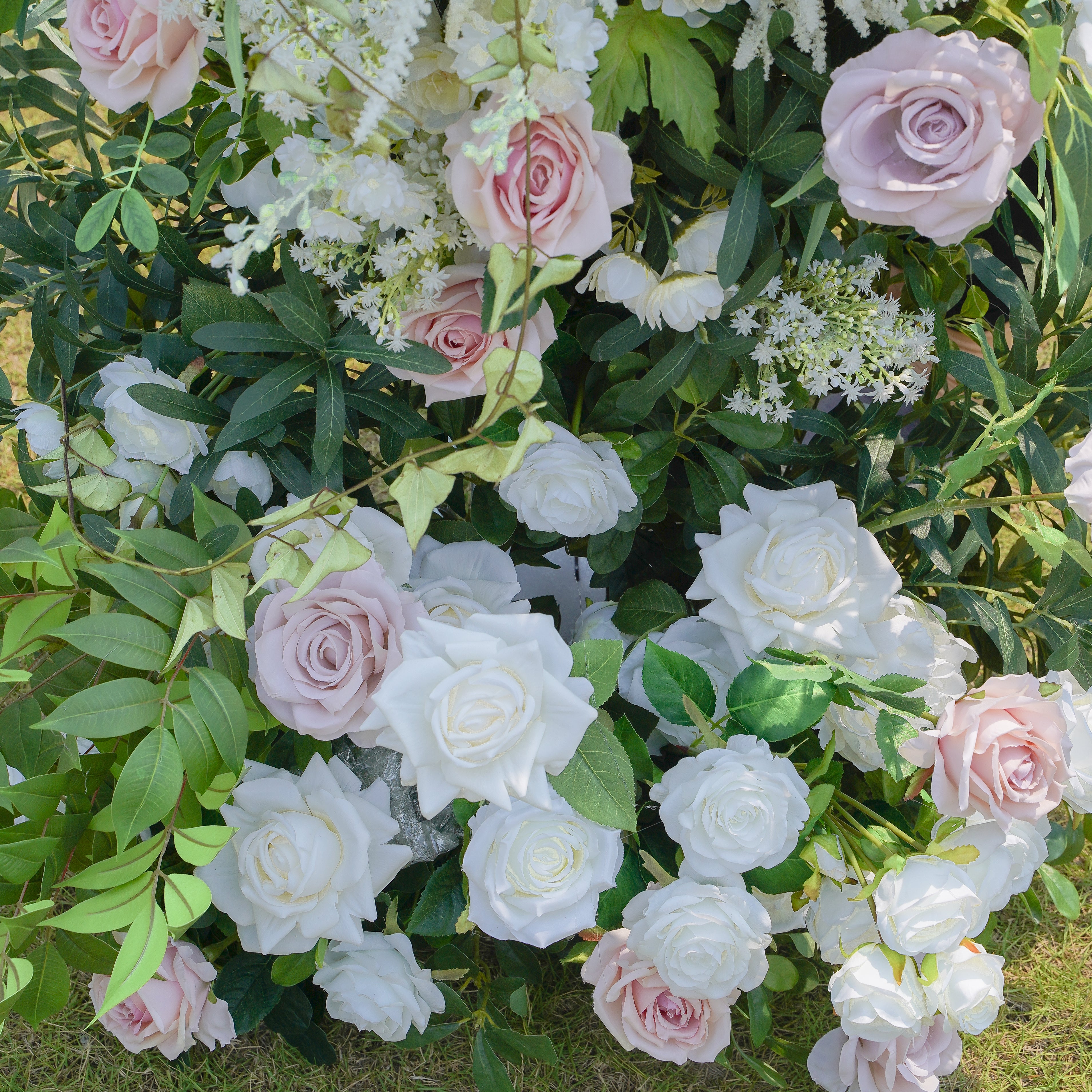 Natalie:2023 New Wedding Party Background Floral Arch Decoration Including Frame -R029 Rose Morning