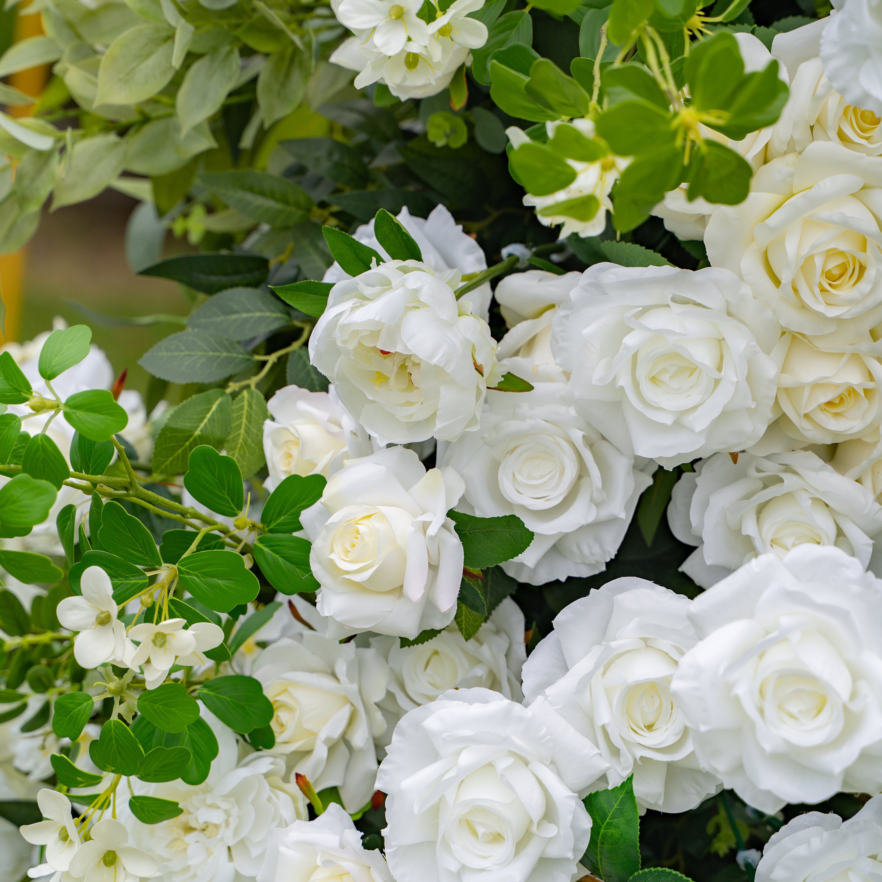 Neve - White Large Unique Floral Arch with Frame for Wedding Party Event Backdrop