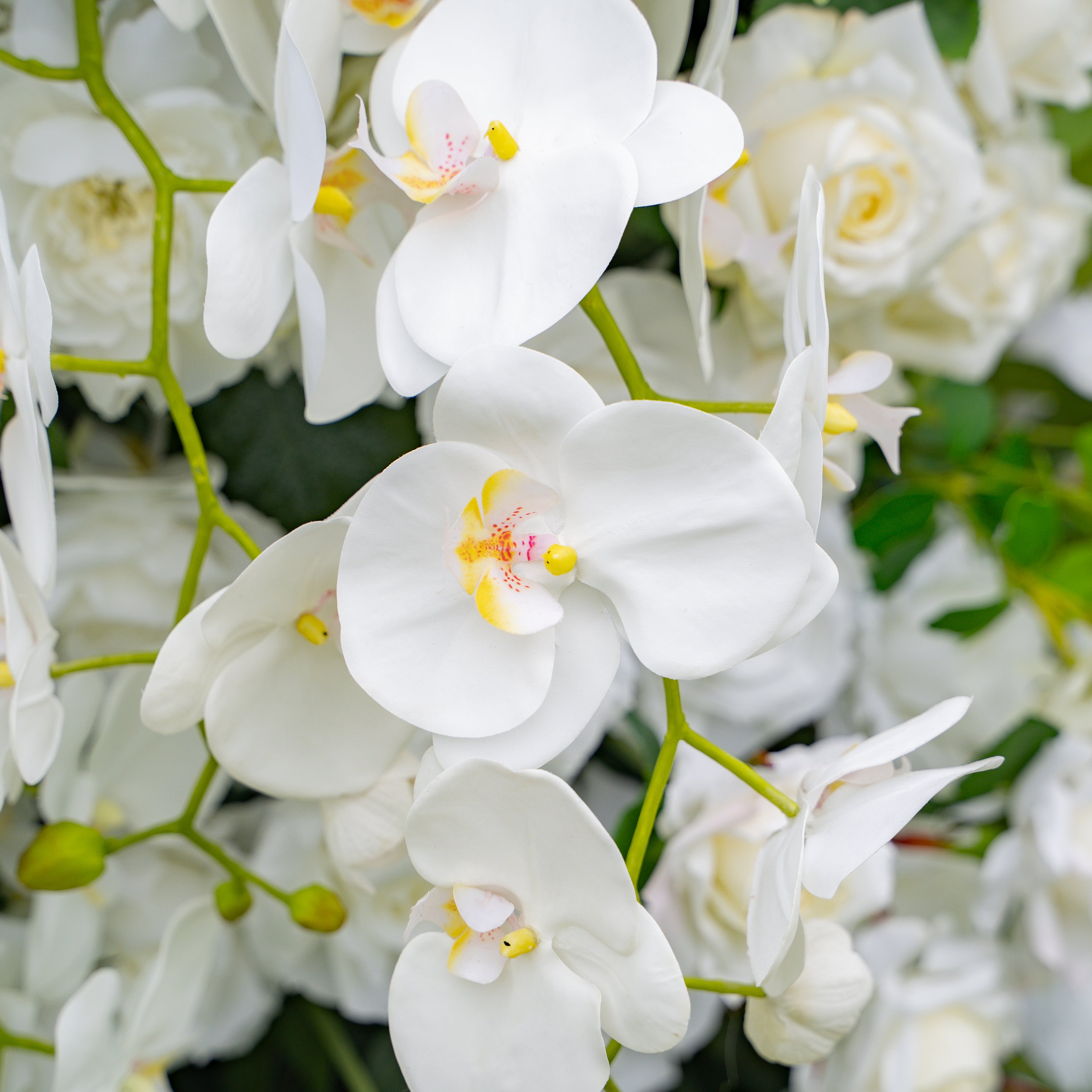 Neve - White Large Unique Floral Arch with Frame for Wedding Party Event Backdrop