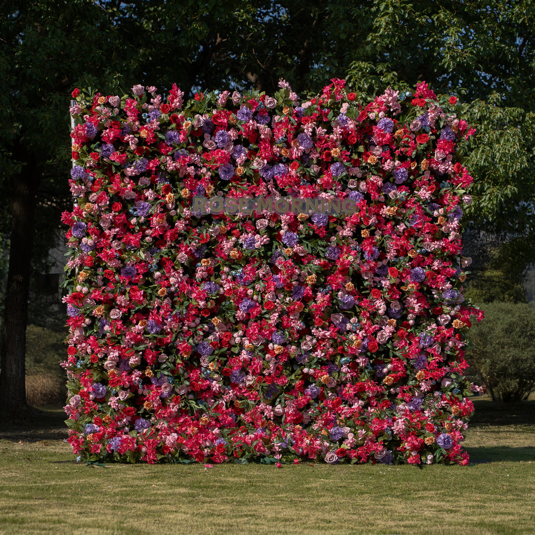 NooZay：7D 2023 Fabric Artificial rolling up curtain flower wall