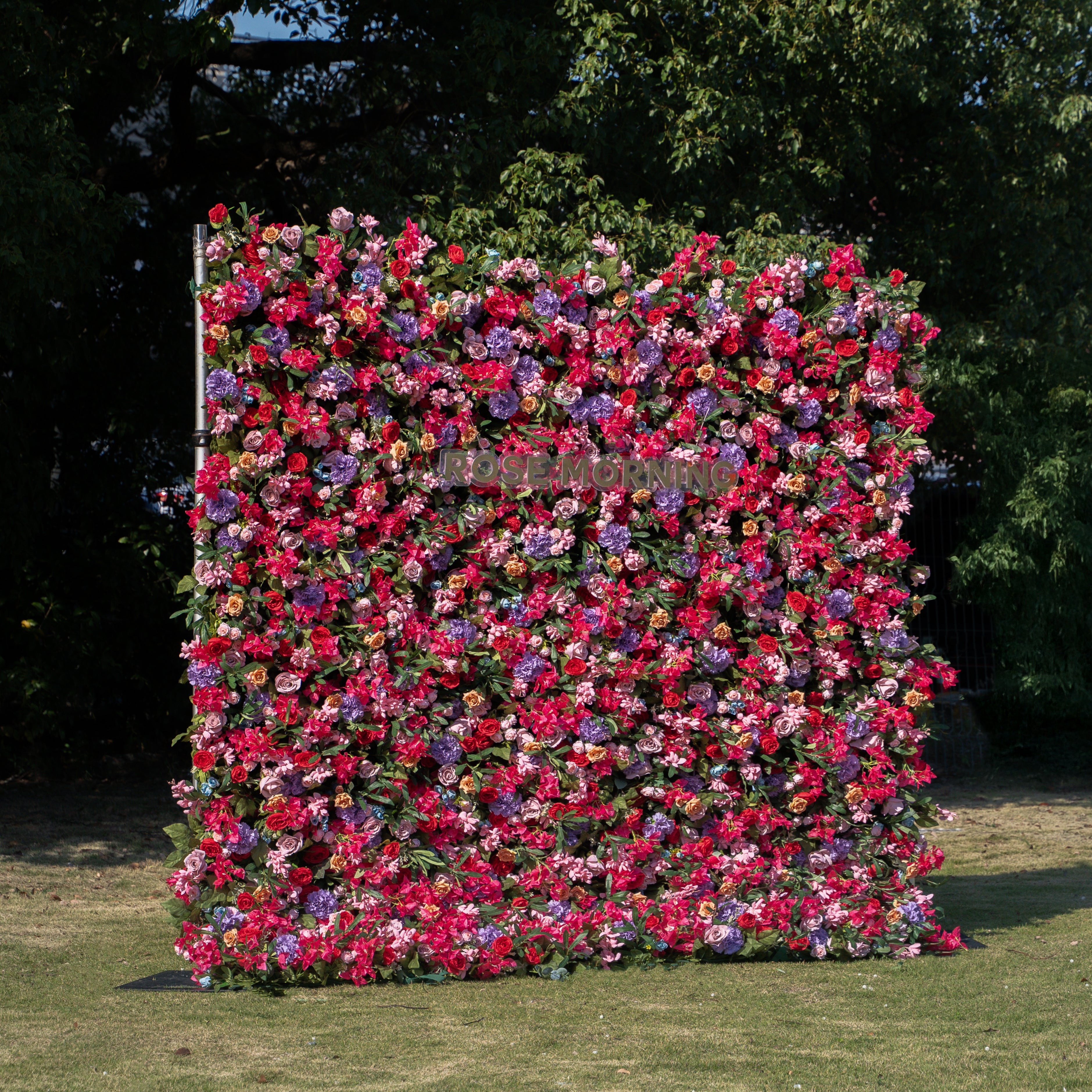 NooZay：7D 2023 Fabric Artificial rolling up curtain flower wall