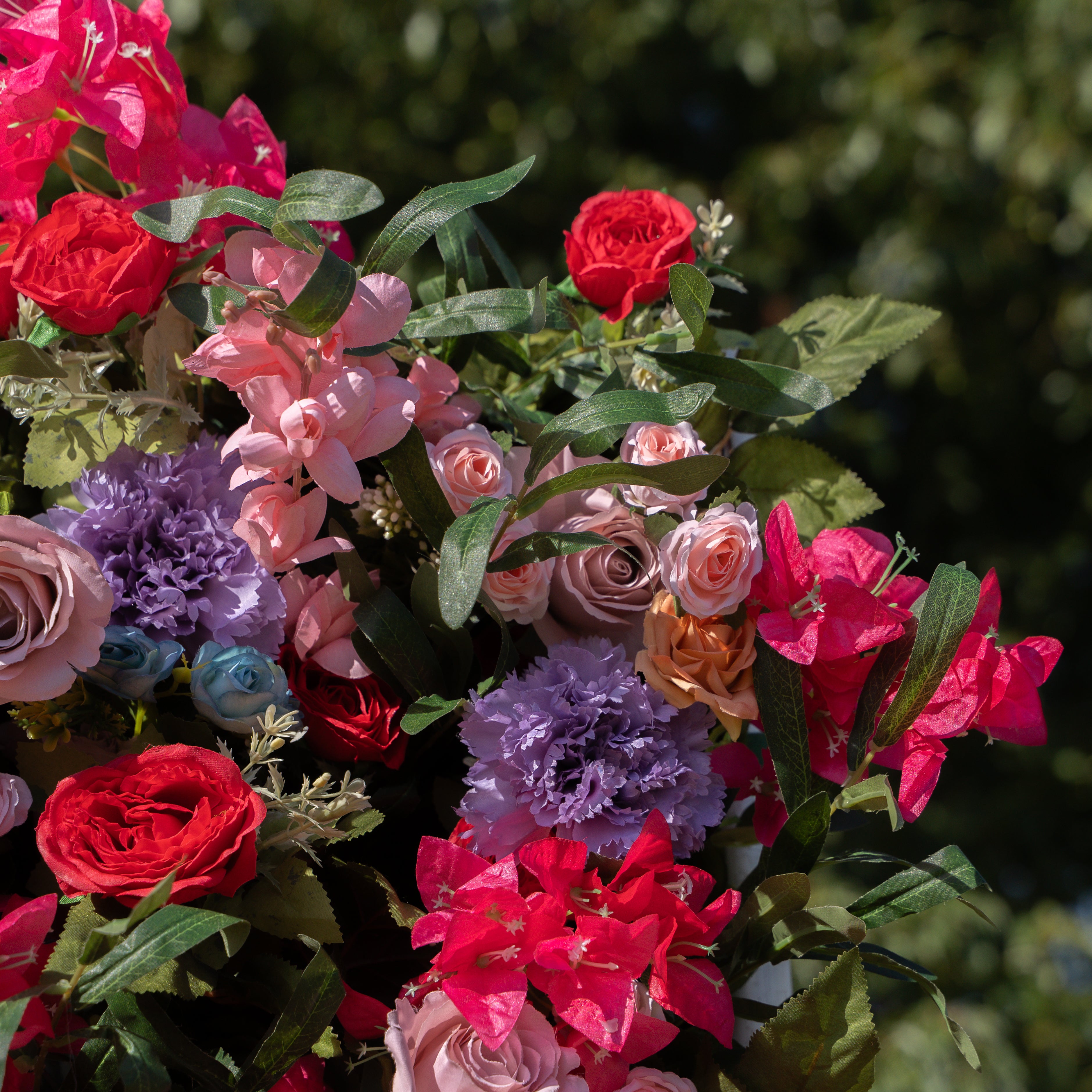 NooZay：7D 2023 Fabric Artificial rolling up curtain flower wall