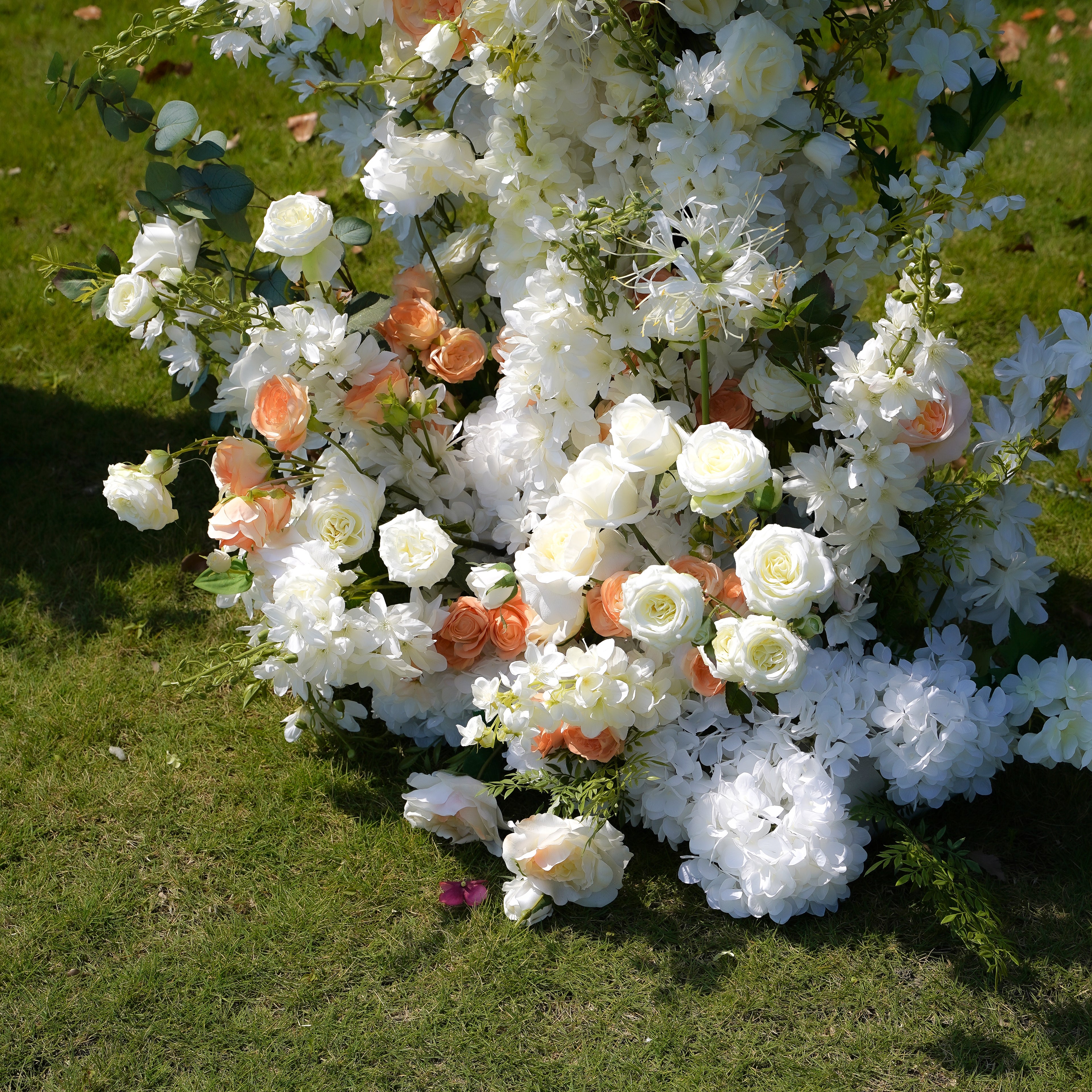 Nova:2023 New Wedding Party Background Floral Arch Decoration Including Frame -R052 Rose Morning