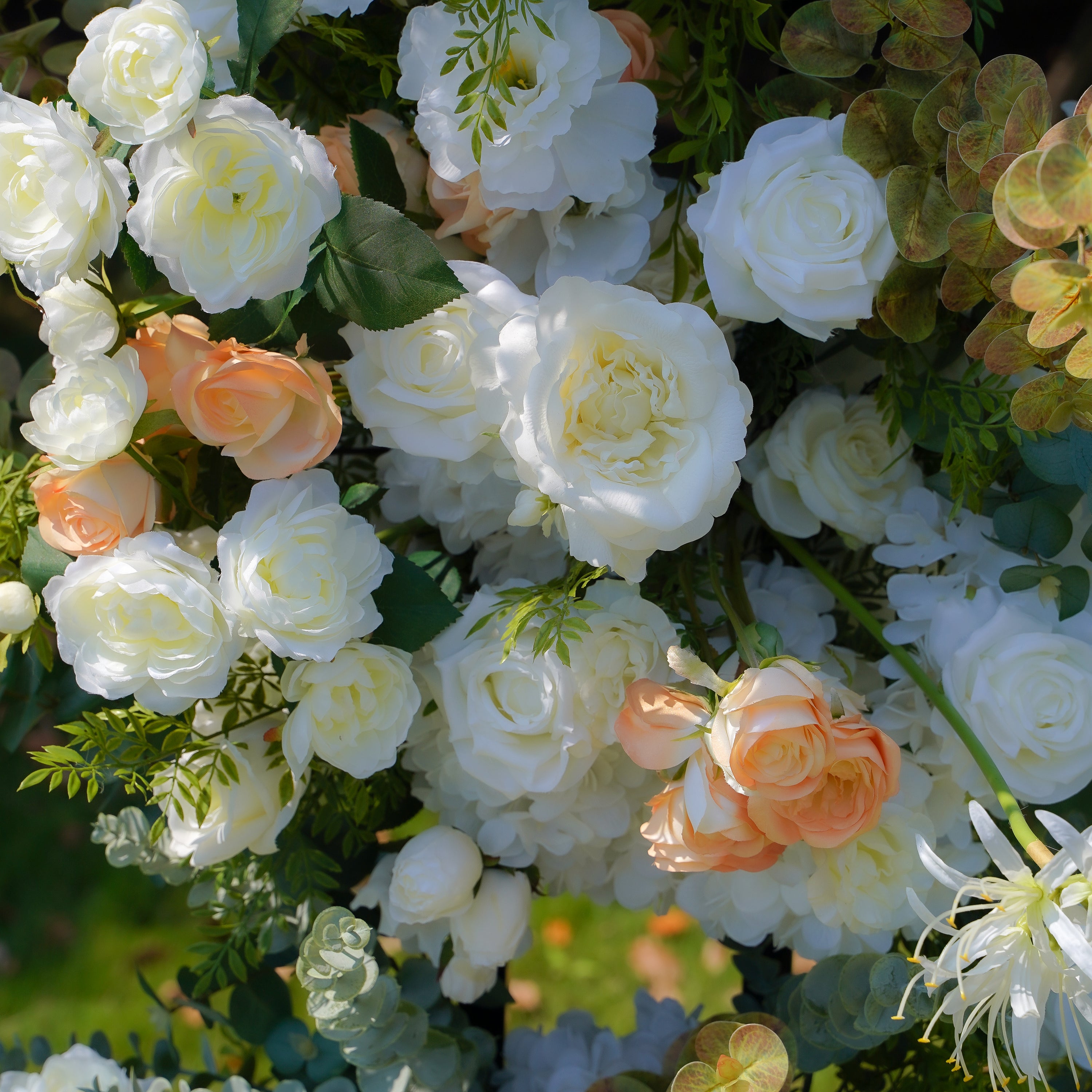 Nova:2023 New Wedding Party Background Floral Arch Decoration Including Frame -R052 Rose Morning