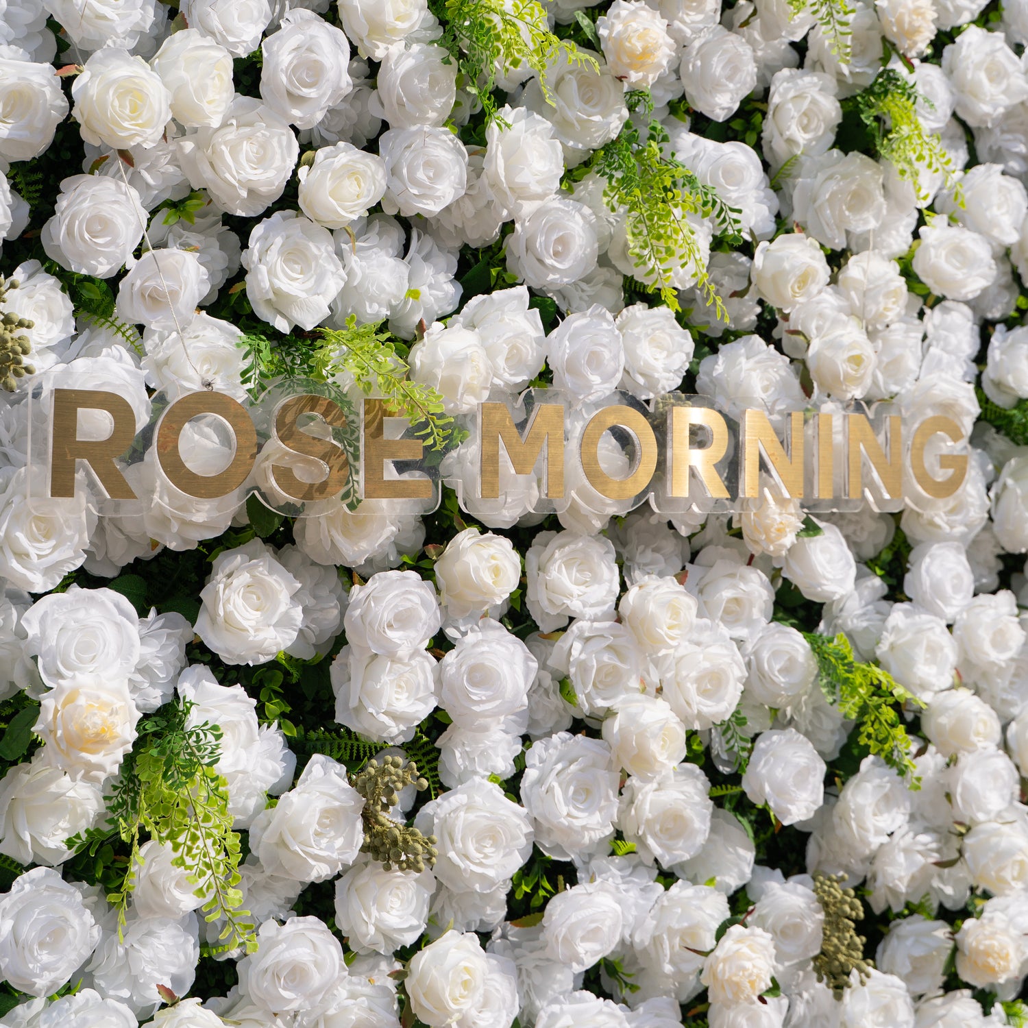 Oriana: 3D White Rose Flower Wall Backdrop Roll Up Fabric Curtain for Wedding Decor