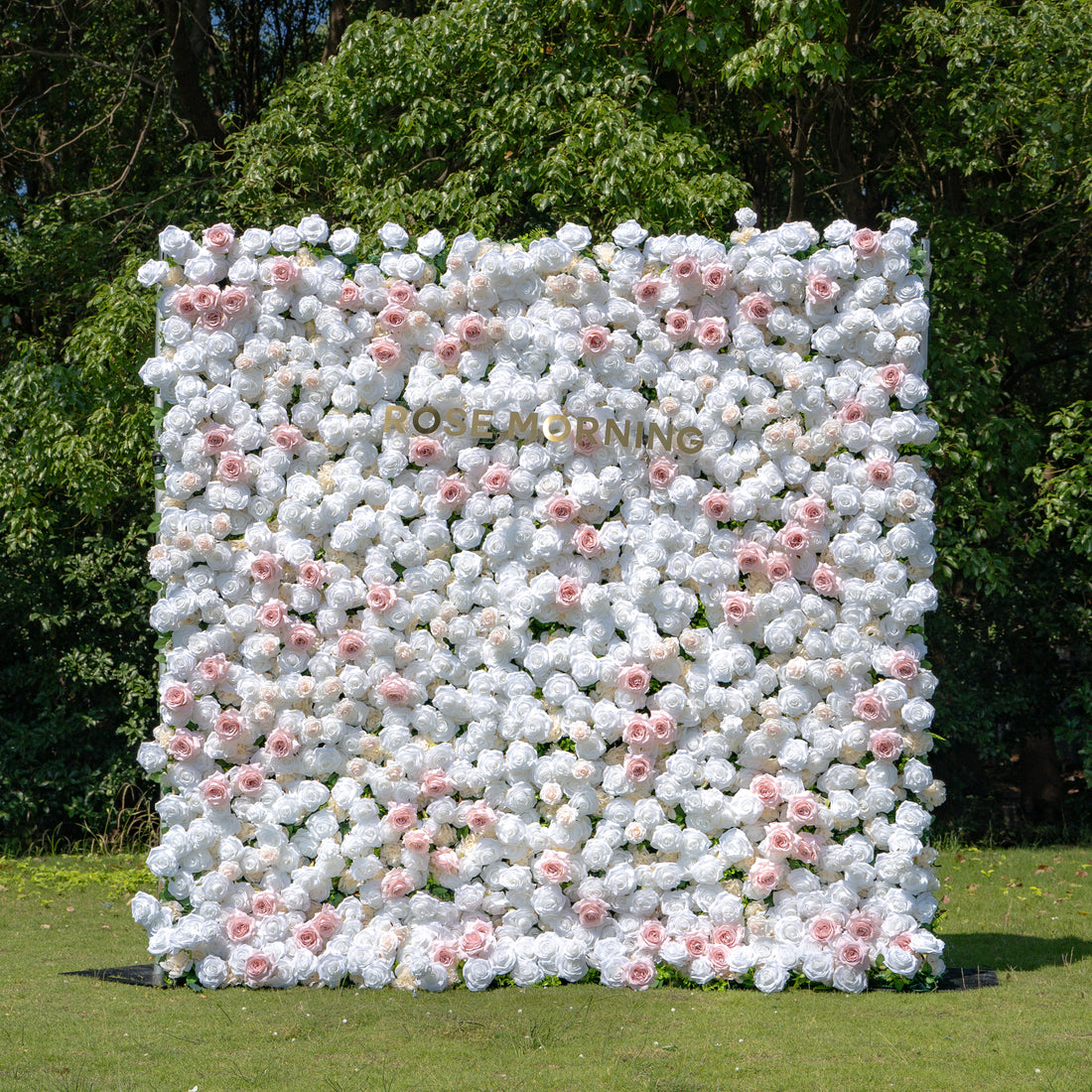 Paisley:5D Fabric Artificial rolling up curtain flower wall (Ready to ship) Rose Morning