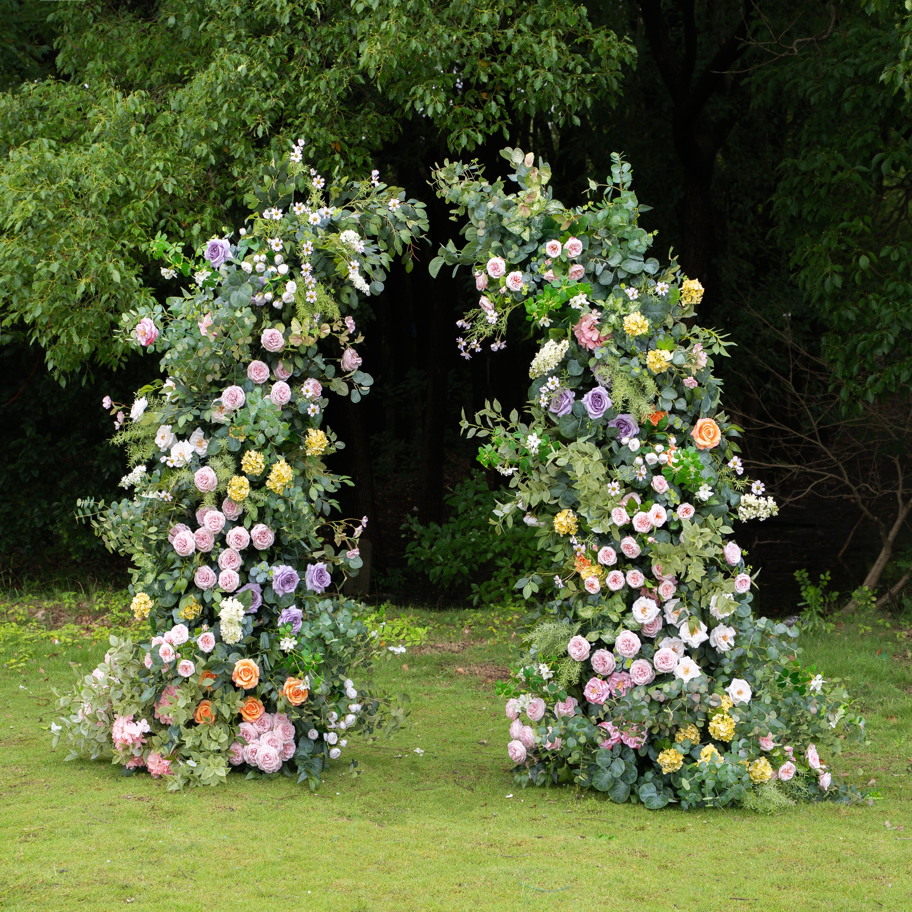 Palette：Wedding Party Background Floral Arch Decoration (Including Frame)