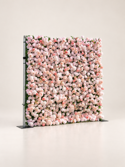 Ada: 3D Fabric Artificial Zip Up Curtain Flower Wall For Wedding and Events Decoration