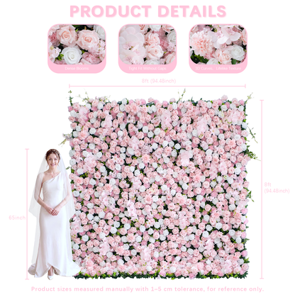 Blush: 3D Blush Rose Silk Flower Wall Curtain for Wedding Ceremony &amp; Events Decor (In US Stock 5-7 Days) (Copy)
