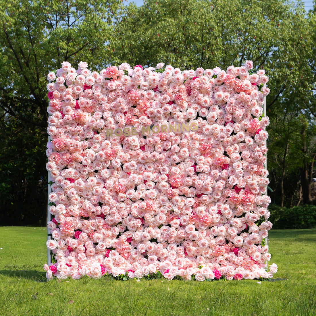 Pastello:4D Fabric Artificial zip up curtain flower wall 8ft*8ft (Ready to ship-Only USA)