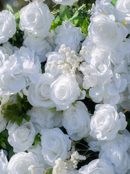 Rosavelle: 3D Fabric Artificial Zip Up Curtain Flower Wall For Wedding and Events Decoration
