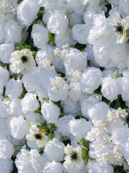 Rosavelle: 3D Fabric Artificial Zip Up Curtain Flower Wall For Wedding and Events Decoration