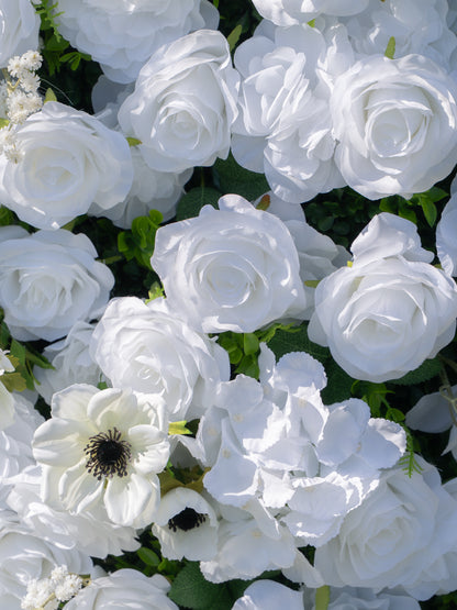 Rosavelle: 3D Fabric Artificial Zip Up Curtain Flower Wall For Wedding and Events Decoration
