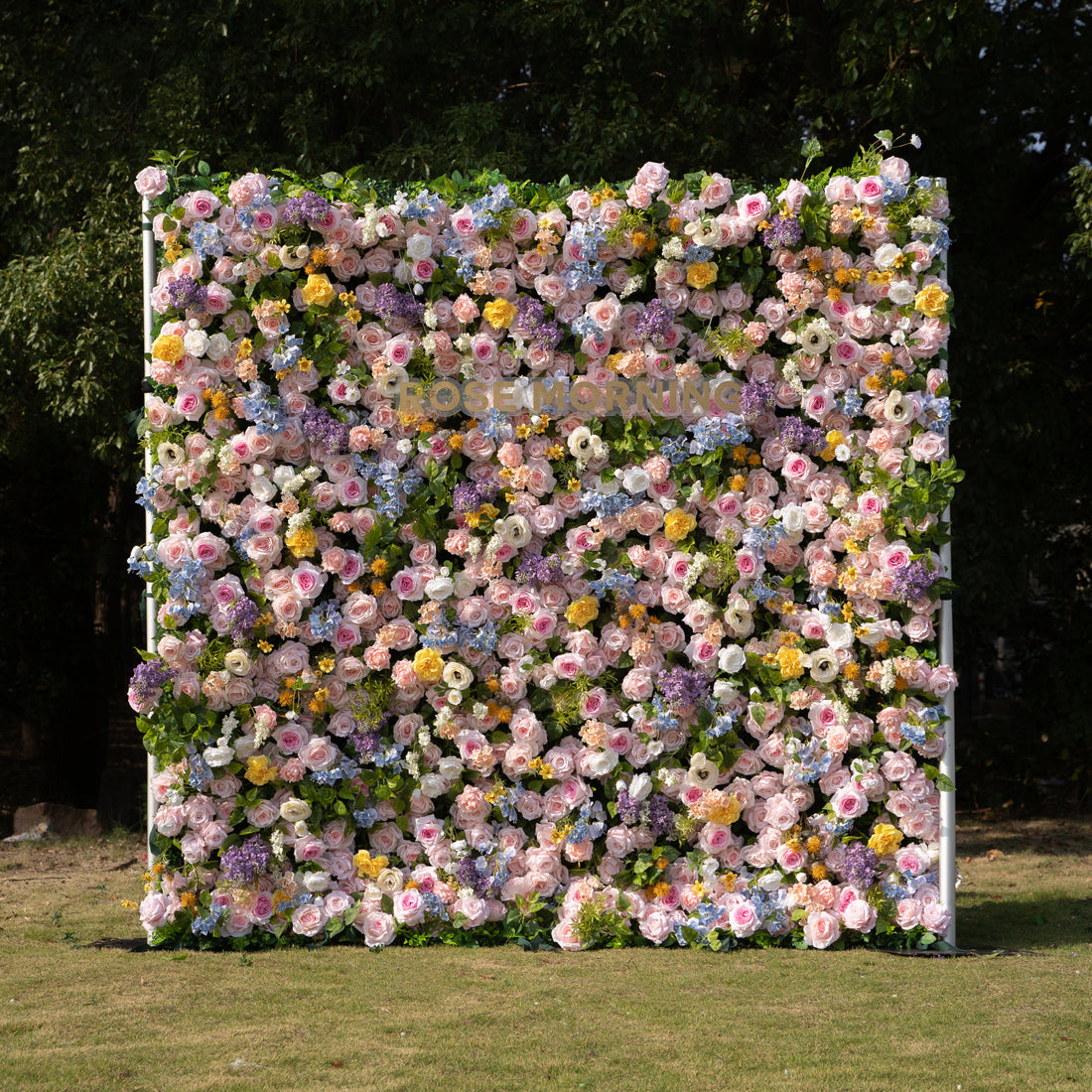 Power:5D Fabric Artificial rolling up curtain flower wall