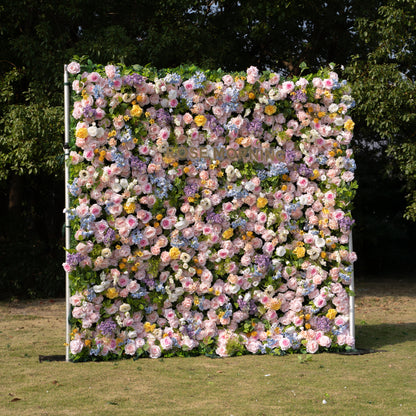 Power：5D Fabric Artificial rolling up curtain flower wall