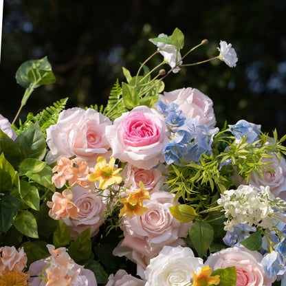 Power：5D Fabric Artificial rolling up curtain flower wall