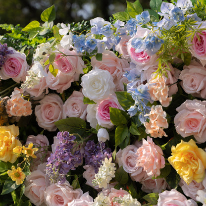 Power：5D Fabric Artificial rolling up curtain flower wall