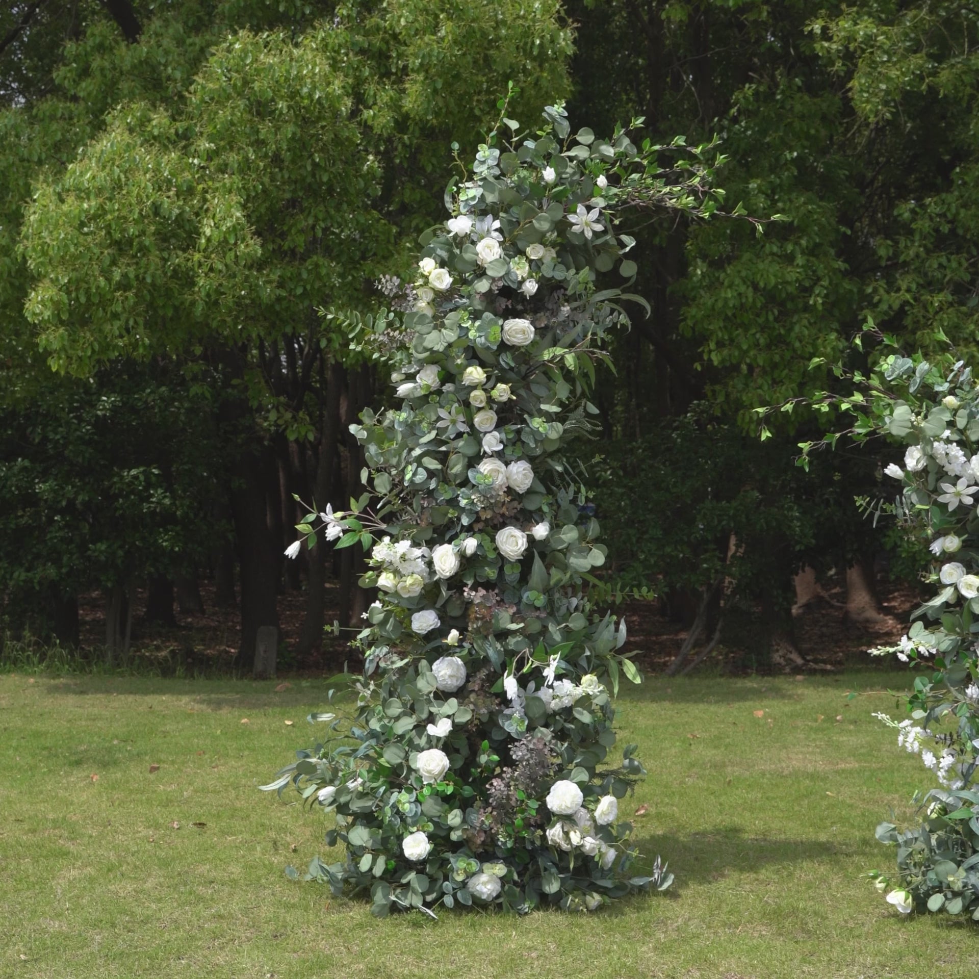 Z003: New Wedding Party Background Floral Arch Decoration Including Frame