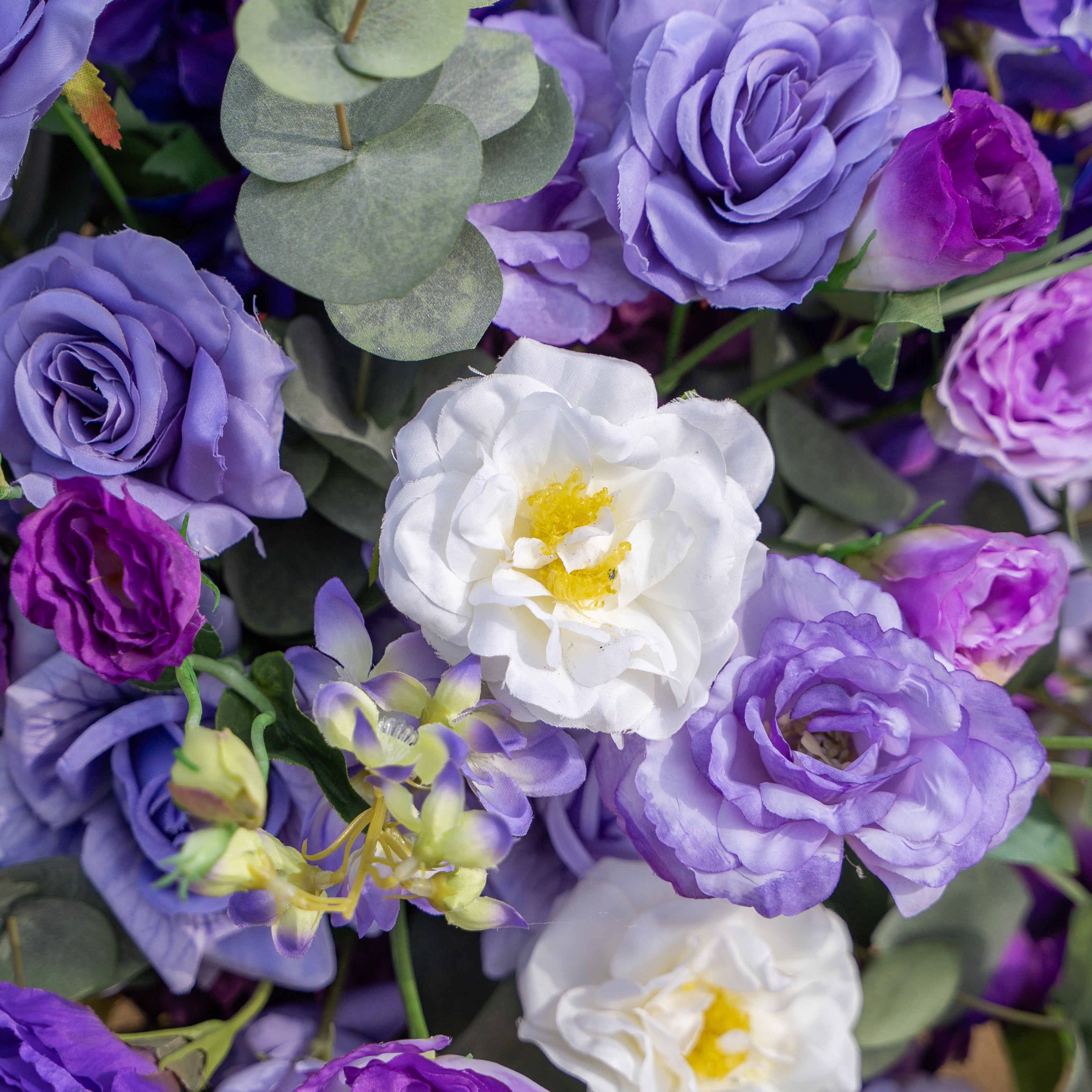 Purple Flower Ball Flower Centerpiece Bouquet Table Decoration for Wedding and Event