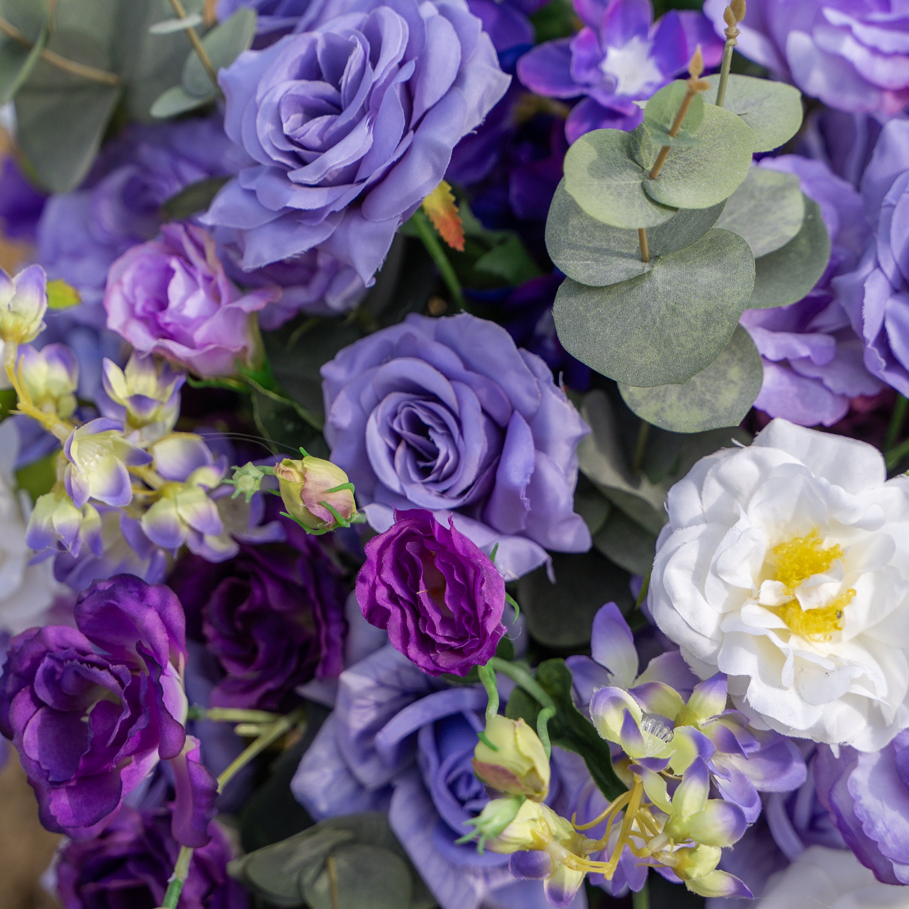 Purple Flower Ball Flower Centerpiece Bouquet Table Decoration for Wedding and Event