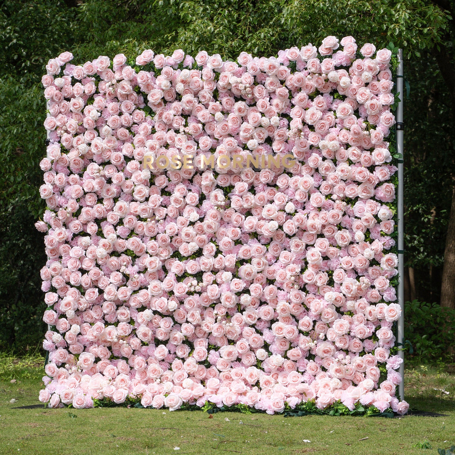 Querido：3D Fabric Artificial rolling up curtain flower wall