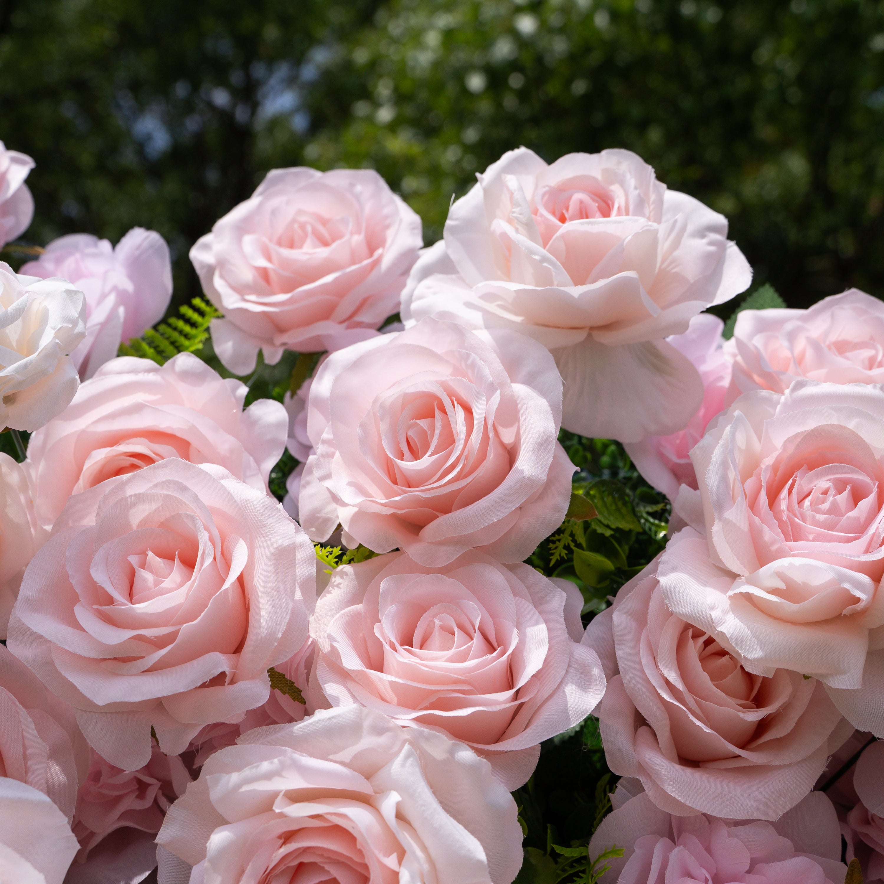 Querido：3D Fabric Artificial rolling up curtain flower wall (In Us Stock 5-7 Days Delivered)