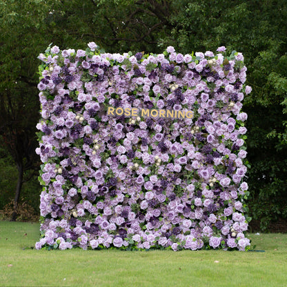 Raspberry：4D Fabric Artificial rolling up curtain flower wall (Ready to ship)