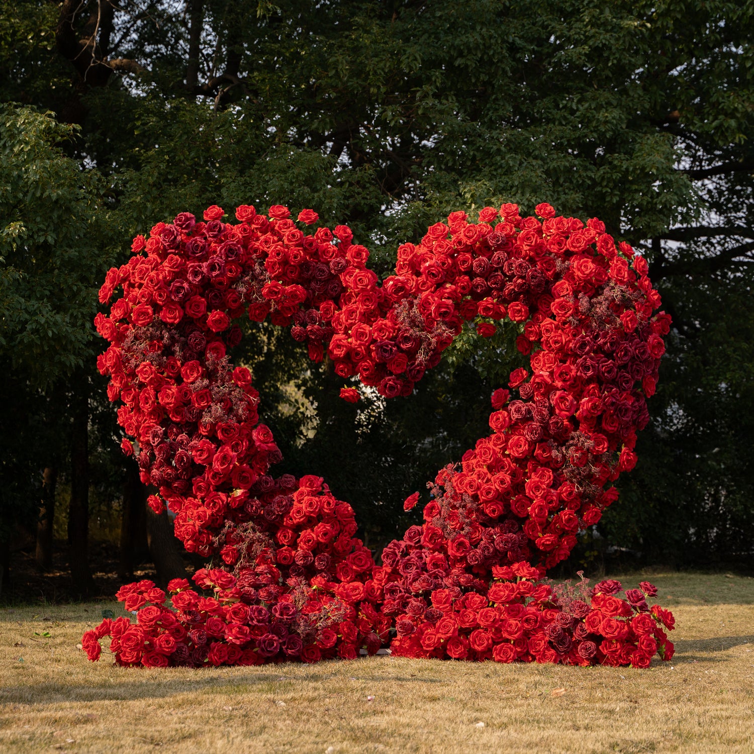 Heart Arch Combo Deal 02: Wedding Party Floral Arch Decoration with Frame Included – Buy a Red Heart 2025 Arch and Get a Heart 2025 Arch Free