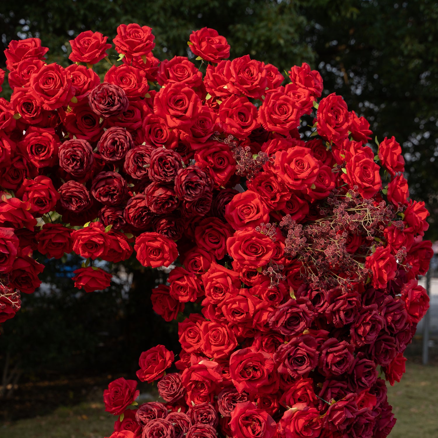 New Red Heart 2025：Wedding Party Background Floral Arch Decoration (Including Frame)