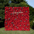 Red Lucia:5D 2023 New Fabric Artificial rolling up curtain flower wall Rose Morning