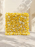 Zorova: Luxury 5D Lemon Yellow & White Silk Floral Wall Backdrop for Vibrant Summer Events