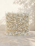 Zelaria:5D Cream White & Ivory White Silk Rose Flower Wall Roll-Up Fabric Backdrop for Romantic Weddings & Proposals