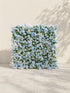 Zarenviane:Luxury 5D Dusty Blue Floral Wall with Greenery Roll-Up Backdrop for Serene Garden Weddings