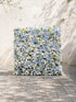 Zarenette:5D Dusty Baby Blue & Ivory White Silk Rose Flower Wall Roll-Up Fabric Backdrop for Romantic Weddings & Proposals