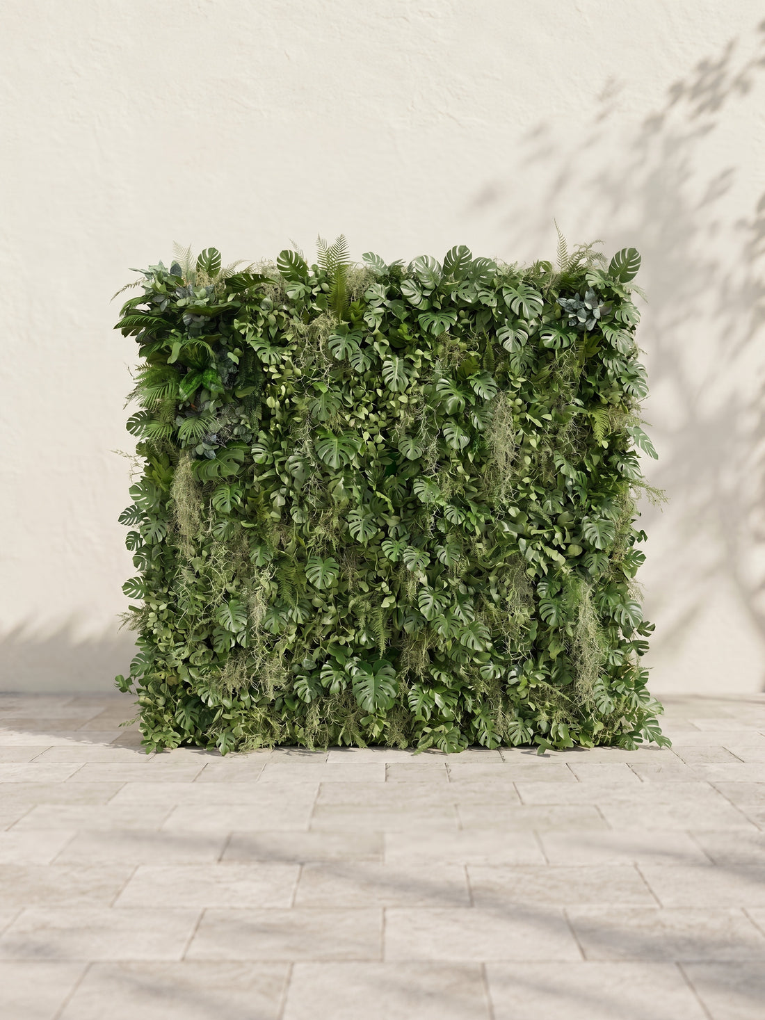 Raelira: Luxury 5D Green Silk Floral Wall Roll-Up Backdrop for Elegant Minimalist Weddings