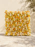 Palorae: Luxury 5D Sunshine Yellow & Cream White Silk Floral Wall Backdrop for Vibrant Summer Weddings