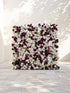 Mirenorae: Luxury 5D Burgundy Red & Ivory White Silk Floral Wall Roll-Up Fabric Backdrop for Grand Weddings